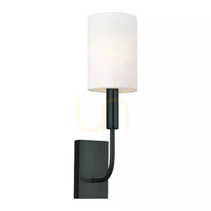 Nástenná lampa Brianna – 1 svetelný zdroj – čierna, Elstead small 0