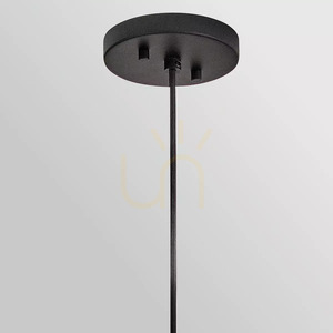 Veľký vonkajší závesný lampáš Arlen – 1 svetelný zdroj – čierny, ratan Elstead small 4