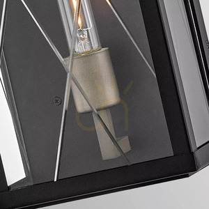 Nástenná lampa Monte Medium – 1 svetelný zdroj – čierna, Elstead small 3