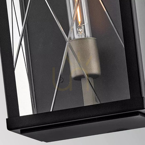 Nástenná lampa Monte Medium – 1 svetelný zdroj – čierna, Elstead small 5