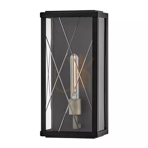 Nástenná lampa Monte Medium – 1 svetelný zdroj – čierna, Elstead small 0