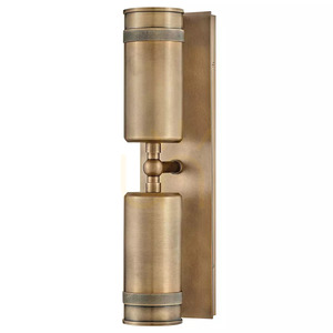 Nástenný reflektor Pratt hore/dole – 2 svetelné zdroje – Heritage Brass, Elstead small 1