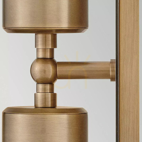 Skontrolujte Nástenný reflektor Pratt hore/dole – 2 svetelné zdroje – Heritage Brass, Elstead
