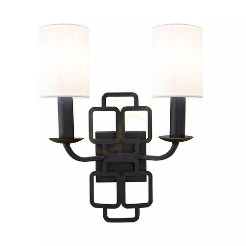 Skontrolujte Nástenná lampa Sabina – 2 svetelné zdroje – čierna, Elstead
