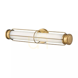 Nástenné LED svietidlo Saylor, stredné – klasická mosadz Heritage Brass Elstead small 1