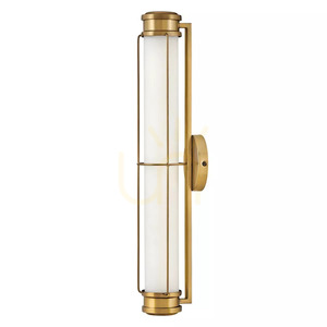 Nástenné LED svietidlo Saylor, stredné – klasická mosadz Heritage Brass Elstead small 2