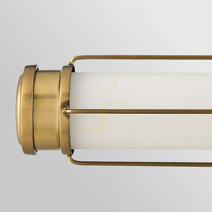 Nástenné LED svietidlo Saylor, stredné – klasická mosadz Heritage Brass Elstead small 4