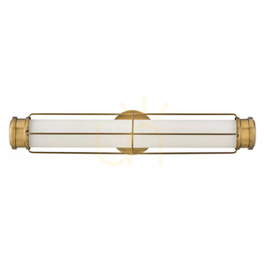 Nástenné LED svietidlo Saylor, stredné – klasická mosadz Heritage Brass Elstead small 0