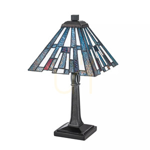 Malá stolná lampa Inglenook – 1 svetelný zdroj – tmavohnedá, Elstead small 0