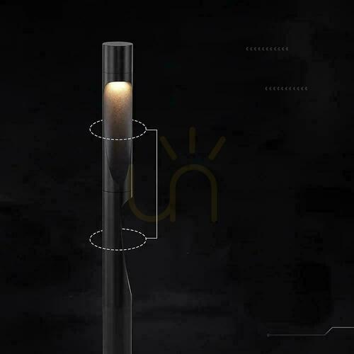 Skontrolujte 80 cm záhradné stĺpové svietidlo V-TAC 11 W LED s čipom CREE, IP65, čierne, VT-120008, 3000 K, 1220 lm, 6-ročná záruka