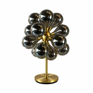 Stolná lampa BAZAR BIZAR dymovo hnedé sklo a kov 81 cm small 0