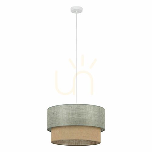 Skontrolujte Závesné svietidlo Duo Green Jute 1 Xe27 450