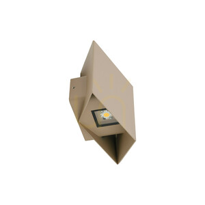 Nástenná LED svietidlo Cube Beige, IP54 small 3