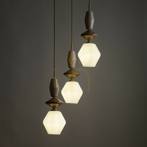 Závesné svietidlo TK-Lighting ZEN Sabia Fuso White 11862, 3×E14, béžové a biele small 1