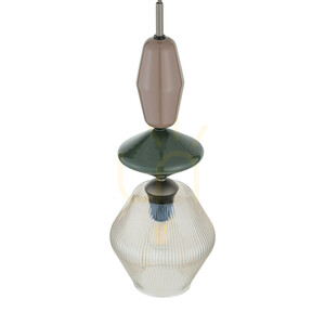 Zen New Brown Fuso Cognac – závesné svietidlo 1 Xe14 small 3