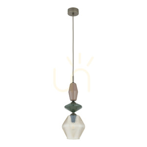 Zen New Brown Fuso Cognac – závesné svietidlo 1 Xe14 small 0