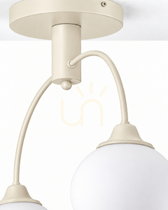 Luster Jupiter NOLA 2193, pieskový, 2 × E27 small 2