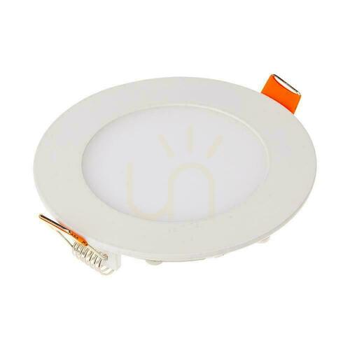 Skontrolujte V-TAC PRO SLIM 6 W LED zapustené stropné svietidlo s čipom CREE, okrúhle, 120 × 12 mm, CCT VT-607CCT, 480 lm, 6-ročná záruka