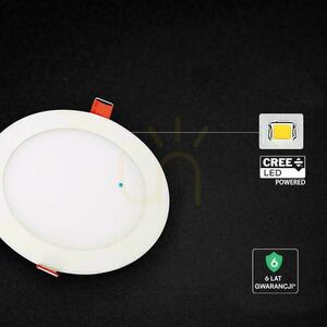Zapustený okrúhly LED panel V-TAC PRO VT-2207CCT 22W 1900lm CCT 3000K/4000K/6500K Ø24 cm, biely small 1