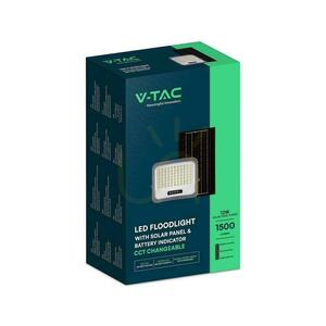 Solárny LED reflektor V-TAC 12 W s diaľkovým ovládaním a automatickým časovačom, IP65, čierny, CCT VT-105W 3000 K – 4500 K – 6500 K, 2000 lm small 5