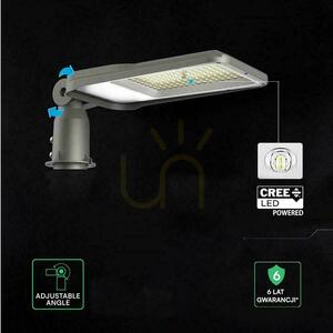 LED pouličné svietidlo V-TAC s čipom CREE a reguláciou jasu, 50 W, VT-55ST, 6500 K, 4700 lm, 6-ročná záruka 5 LED pouličné svietidlo V-TAC s čipom CREE a reguláciou jasu, 50 W, VT-55ST, 6500 K, 4700 lm, 6-ročná záruka small 5