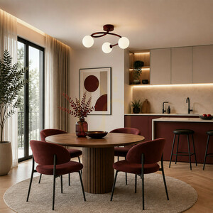 Stropné svietidlo Ilsa Burgund 3 × Xg9 small 1