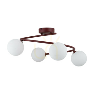 Stropné svietidlo Ilsa Burgund 4 × XG9 small 3