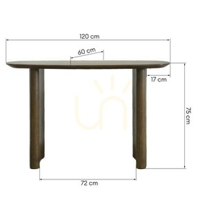 Písací stôl/konzolový stolík MIRA 120 cm, tmavý dub od Nova Nook 6 Písací stôl/konzolový stolík MIRA 120 cm, tmavý dub od Nova Nook small 6