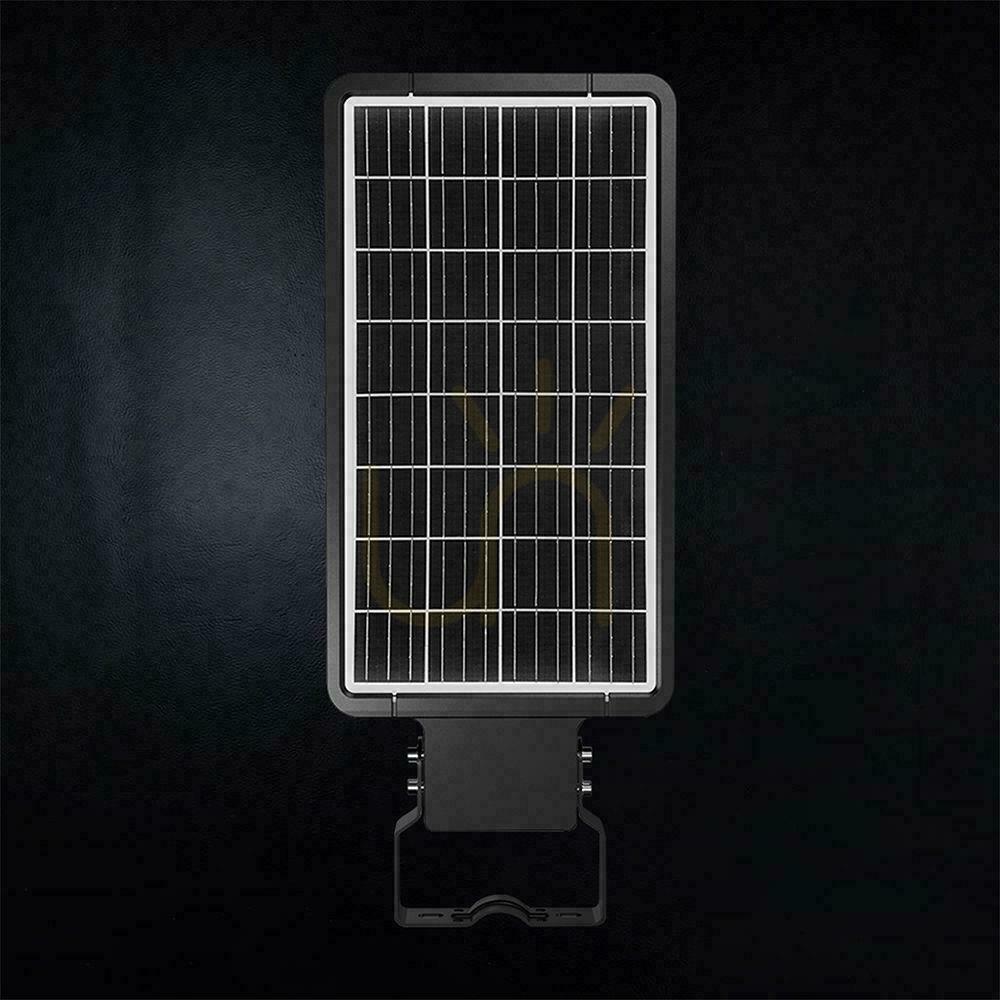 Skontrolujte Solárne pouličné svietidlo V-TAC 40 W LED, čierne, IP65, 150 lm/W, CCT VT-ST43, 6000 lm Solárne pouličné svietidlo V-TAC 40 W LED, čierne, IP65, 150 lm/W, CCT VT-ST43, 6000 lm