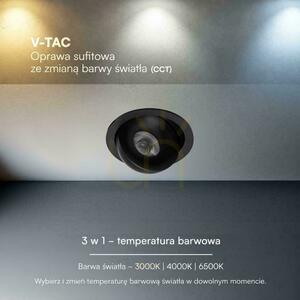 V-TAC LED CREE zapustené naklápacie bodové svietidlo, 18 W, CRI 90+, CCT, IP44, biela, VT-110017CCT, 1350 lm, 6-ročná záruka small 5