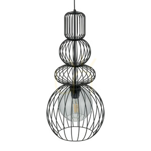 Závesné svietidlo Kago Black 1 Xe27 small 5