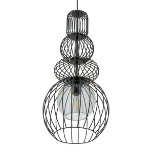 Závesné svietidlo Kago Black 1 Xe27 small 6