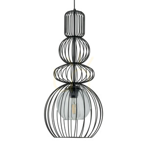 Závesné svietidlo Kago Black 1 Xe27 small 7