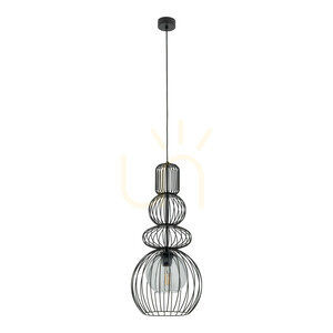 Závesné svietidlo Kago Black 1 Xe27 small 0