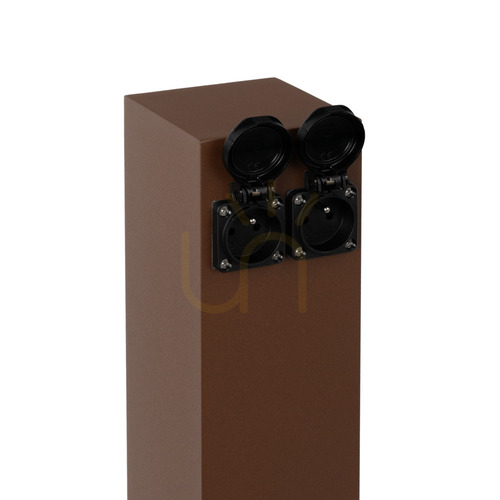 Skontrolujte Záhradný napájací stĺpik NORLYS Energy Distributor 2900CS, 2 zásuvky 16 A typu E, 49 cm, farba cortenová oceľ