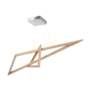 Závesné svietidlo Vinci, olejovaný dub/matný nikl, 2xLED 49 W, smer svetla hore a dole, 155 cm small 0