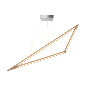 Závesné svietidlo Vinci, olejovaný dub/matný nikl, 1xLED 35 W, smer svetla hore a dole, 155 cm small 1