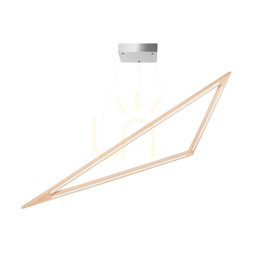 Skontrolujte Závesné svietidlo Vinci, olejovaný dub/matný nikl, 1xLED 35 W, smer svetla hore a dole, 155 cm
