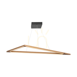 Závesné svietidlo Vinci, olejovaný dub/čierna, 1xLED 35 W, smer svetla hore a dole, 155 cm small 1