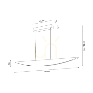 Závesné svietidlo Dubai, olejovaný dub/čierna, 1xLED 23 W, smer svetla hore a dole, 117 cm 4 Závesné svietidlo Dubai, olejovaný dub/čierna, 1xLED 23 W, smer svetla hore a dole, 117 cm small 4