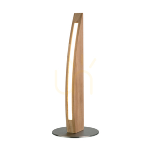 Stolná lampa Dubai, olejovaný dub/matný nikl, 1xLED 8 W, Ø15 cm small 1