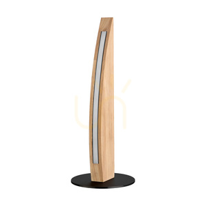 Stolná lampa Dubai, olejovaný dub/čierna, 1xLED 8 W, Ø 15 cm small 0