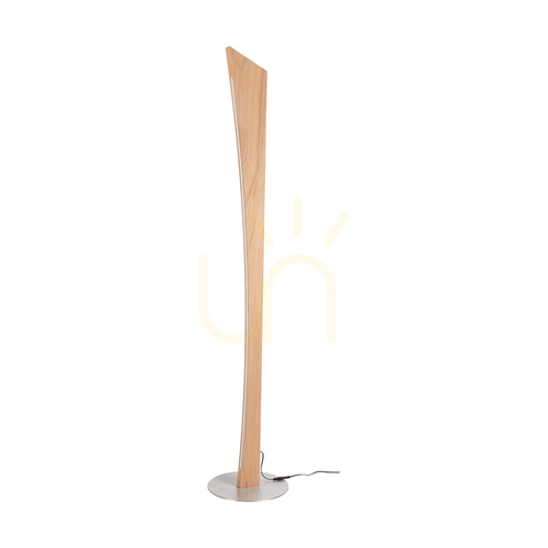 Skontrolujte Stojaca lampa Ziad, olejovaný dub/matný nikl, 1xLED 33 W, Ø30 cm