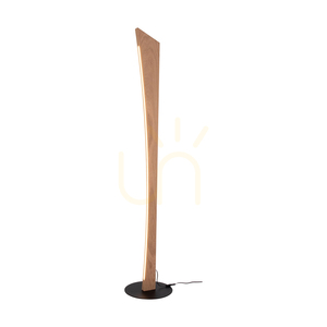 Stojaca lampa Ziad, olejovaný dub/čierna, 1xLED 33 W, Ø30 cm small 1
