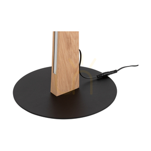 Stojaca lampa Ziad, olejovaný dub/čierna, 1xLED 33 W, Ø30 cm small 2