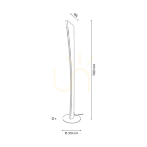 Stojaca lampa Ziad, olejovaný dub/čierna, 1xLED 33 W, Ø30 cm small 5
