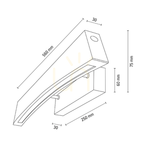 Nástenná svietidlo Ziad, olejovaný dub/čierna, 1xLED 11,5 W, 56 cm small 5
