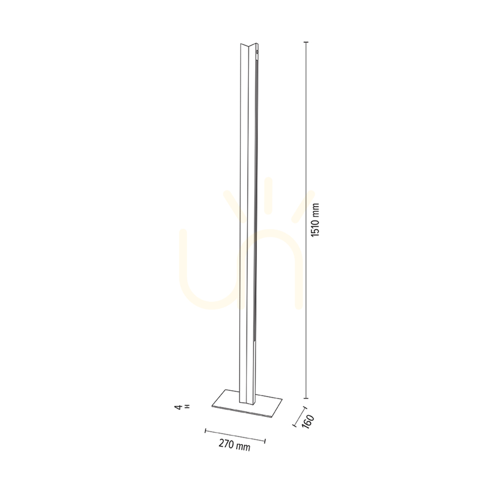 Displej Dvojitá stojaca lampa, olejovaný dub/matný nikl, 2xLED 36 W, 27 cm Dvojitá stojaca lampa, olejovaný dub/matný nikl, 2xLED 36 W, 27 cm