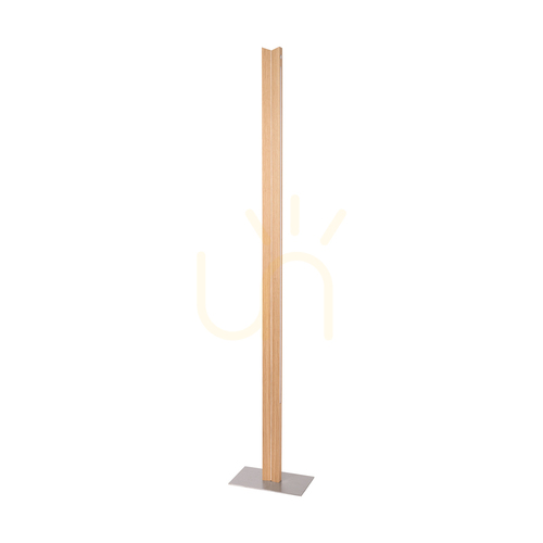Skontrolujte Dvojitá stojaca lampa, olejovaný dub/matný nikl, 2xLED 36 W, 27 cm