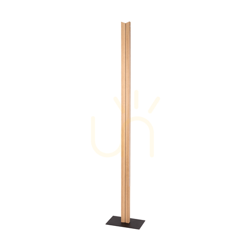 Skontrolujte Dvojitá stojaca lampa, olejovaný dub/čierna, 2xLED, 36 W, 27 cm